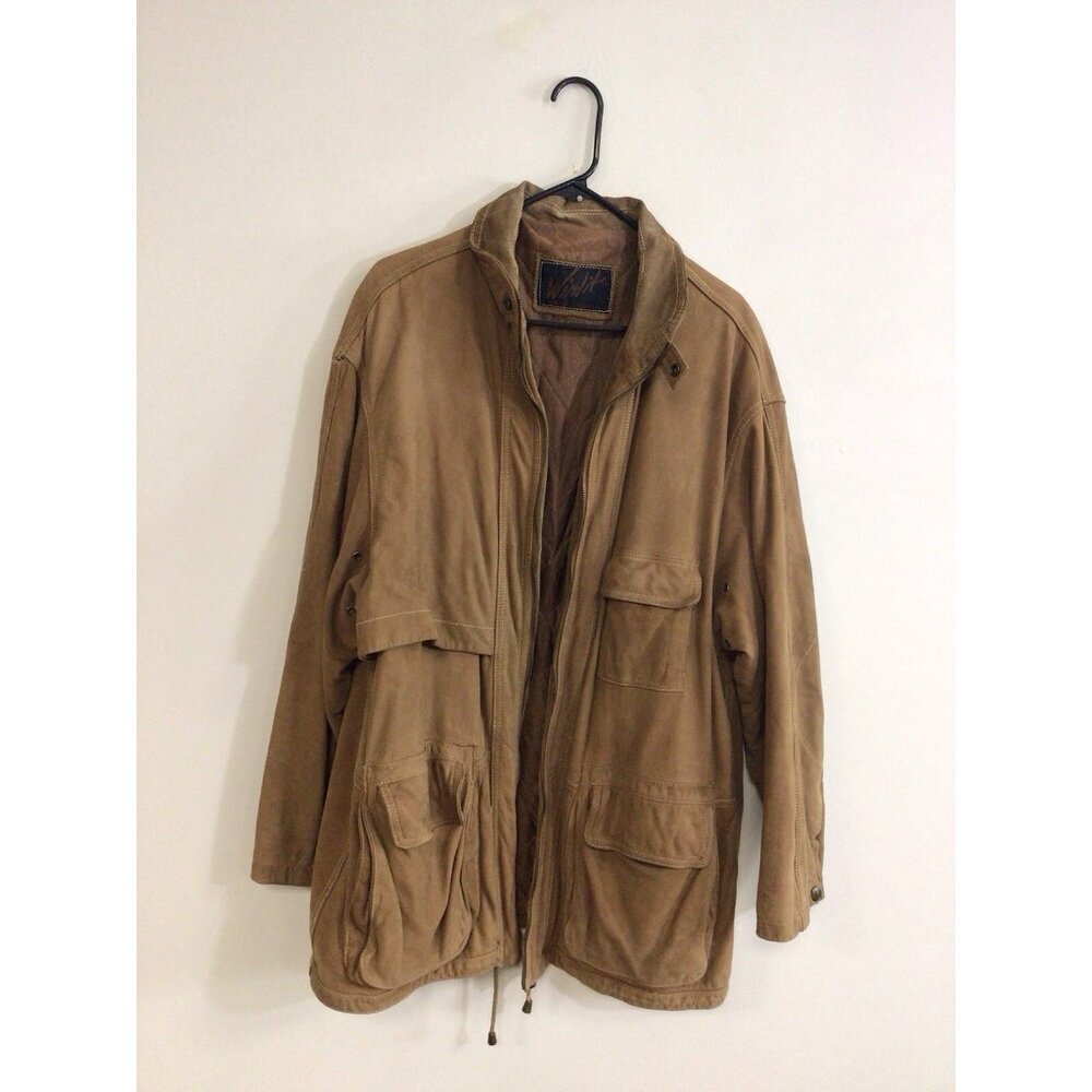Vintage Winlit Leather Jacket Coat Mens Large